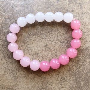 Pink Ombré Quartz bracelet